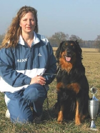 Julia Haalboom-Ebert mit Fenja vom Boddenland Julia Haalboom-Ebert mit Fenja vom Boddenland