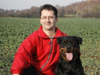 Hartmut Stolle mit Cora vom St. Niclas Hartmut Stolle mit Cora vom St. Niclas