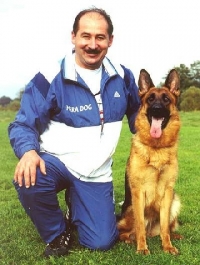 Hans Limmer mit Lady van de Herdersfarm Hans Limmer mit Lady van de Herdersfarm