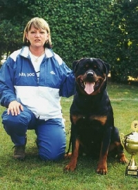 Maria Lucas mit Zorro von der Silberdistel Maria Lucas mit Zorro von der Silberdistel