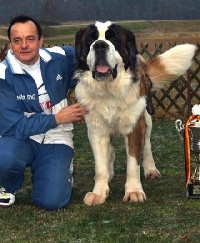 Werner Moser mit Carlo von den Donauauen Werner Moser mit Carlo von den Donauauen