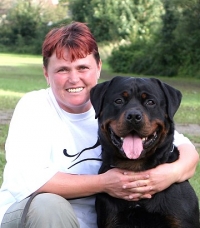 Daniela Wegener mit Juri von der Bleichstrasse Daniela Wegener mit Juri von der Bleichstrasse