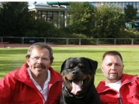 P.-H. Wurz & N. Schauder mit Gino v.d. Berghalbinsel P.-H. Wurz & N. Schauder mit Gino v.d. Berghalbinsel